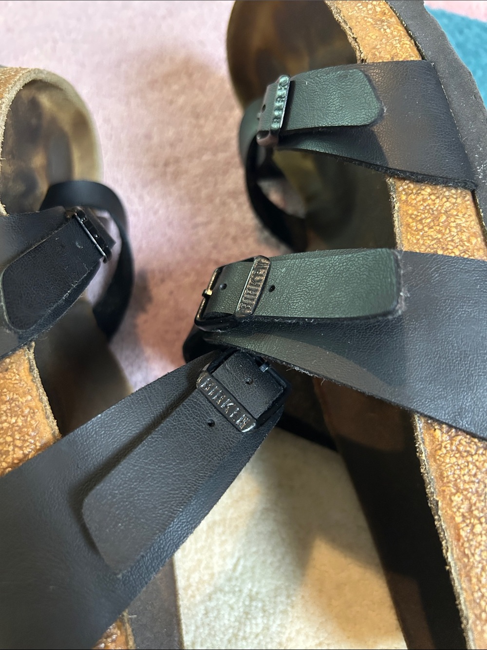 Birkenstock Mayari Black Oiled Leather Sandal size 38.5 - Picture 13 of 17